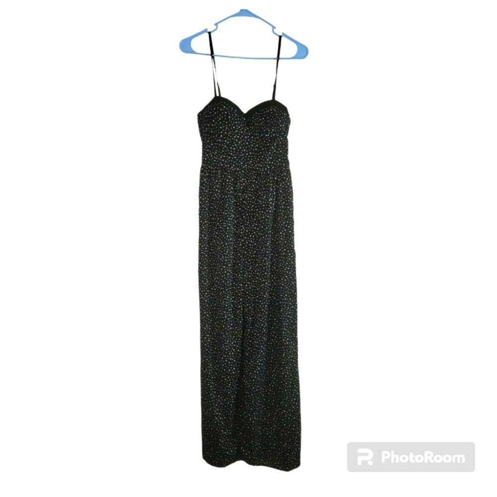 Band of gypsies black white polka dot jumpsuit
